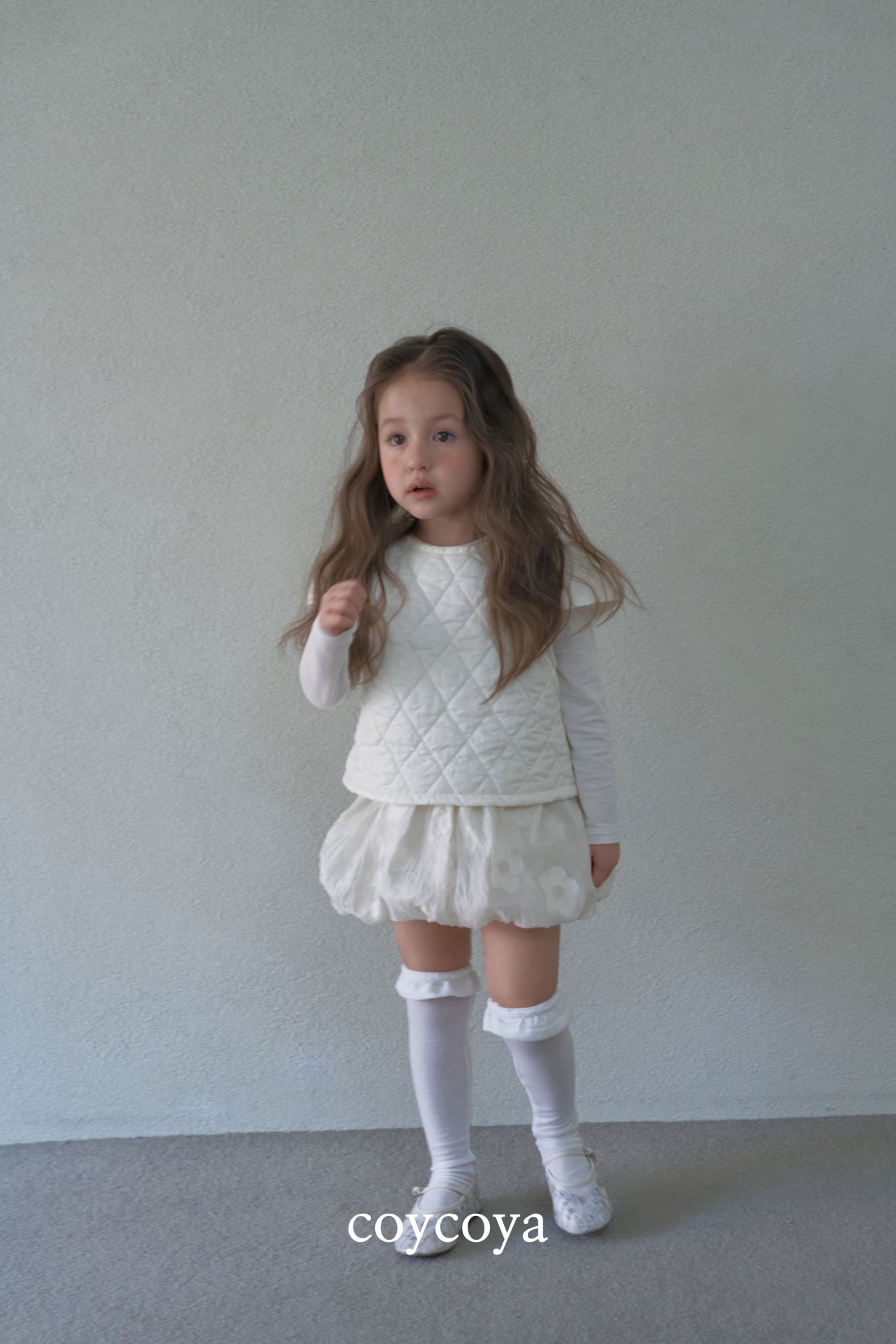 🌸預訂 韓國直送🌸🇰🇷COYCOYA兩色復古立體花花滿印南瓜裙