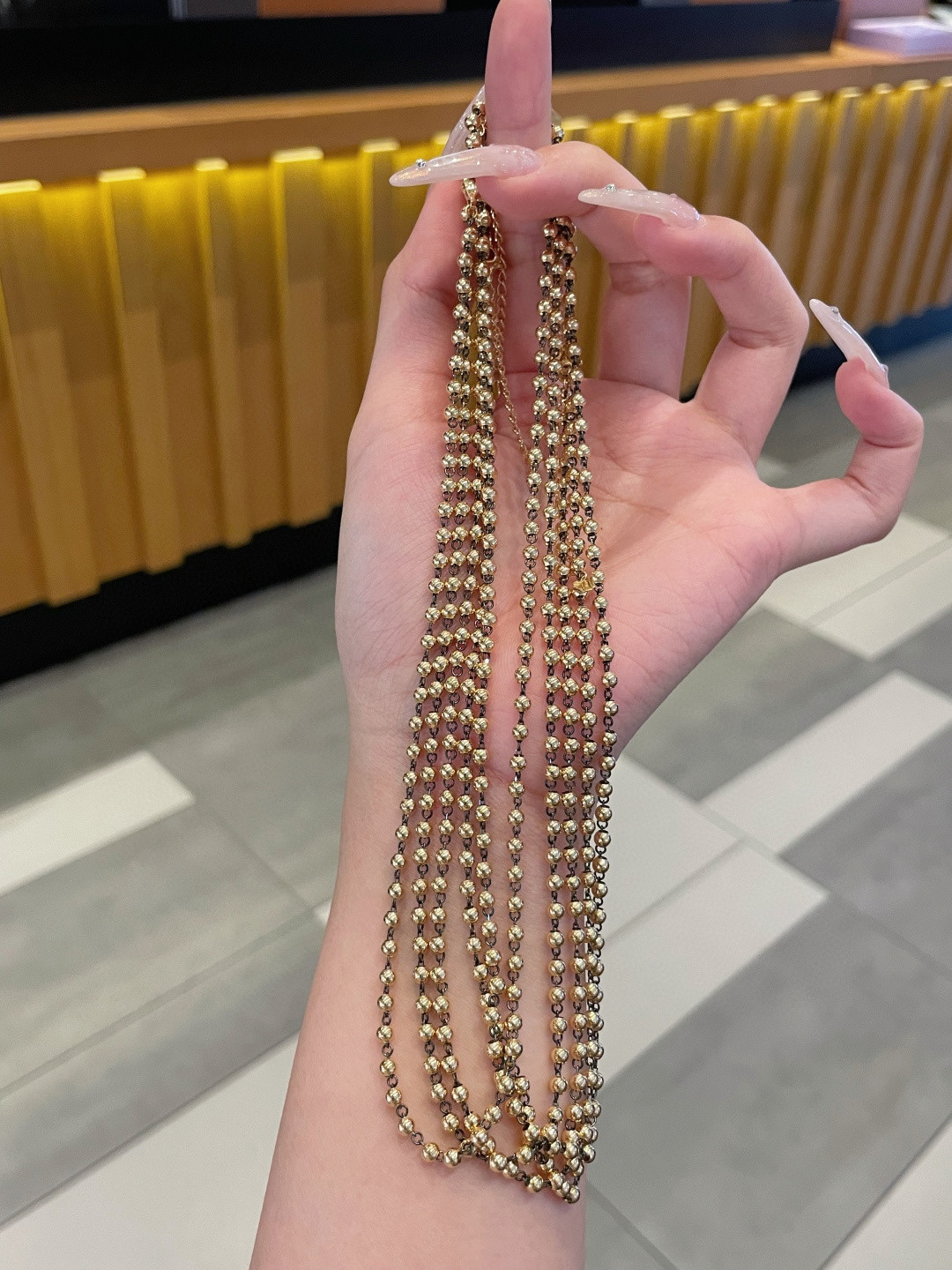 18K Black Gold Chain 