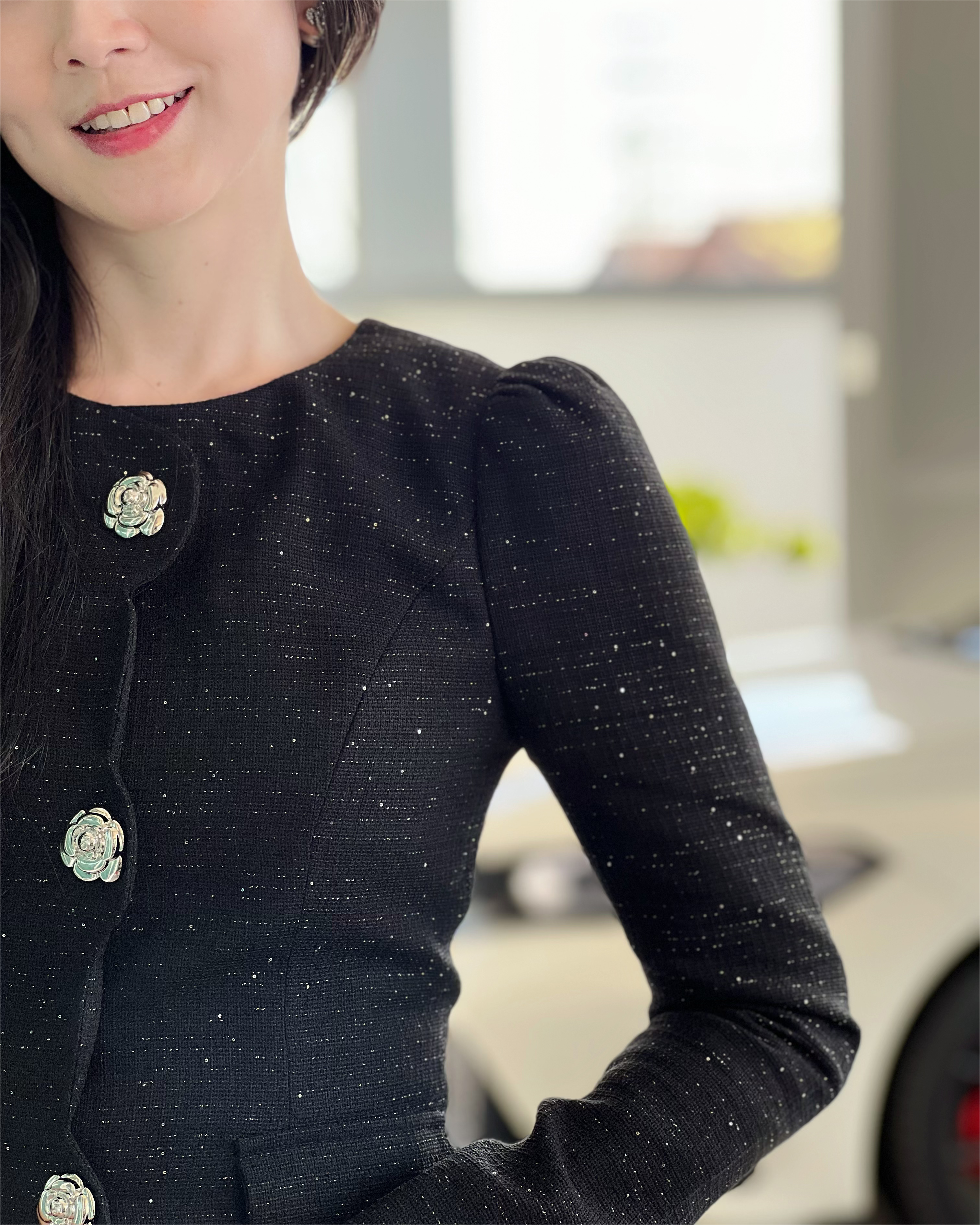 5084 Charlotte Sparkle Tweed Mini Dress