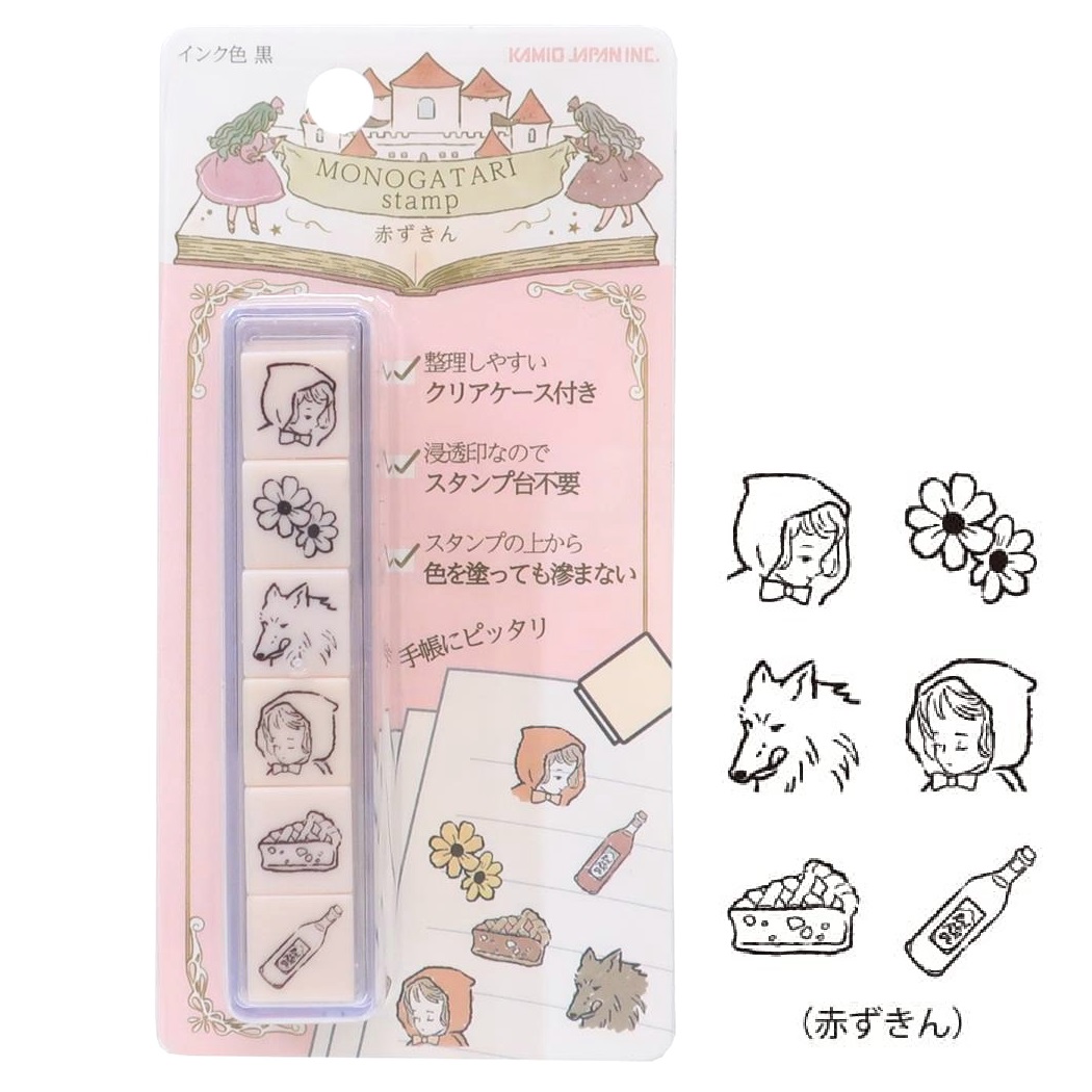 現貨｜小紅帽 日版 MONOGATARI Stamp 6連印章 套裝 (226628) 