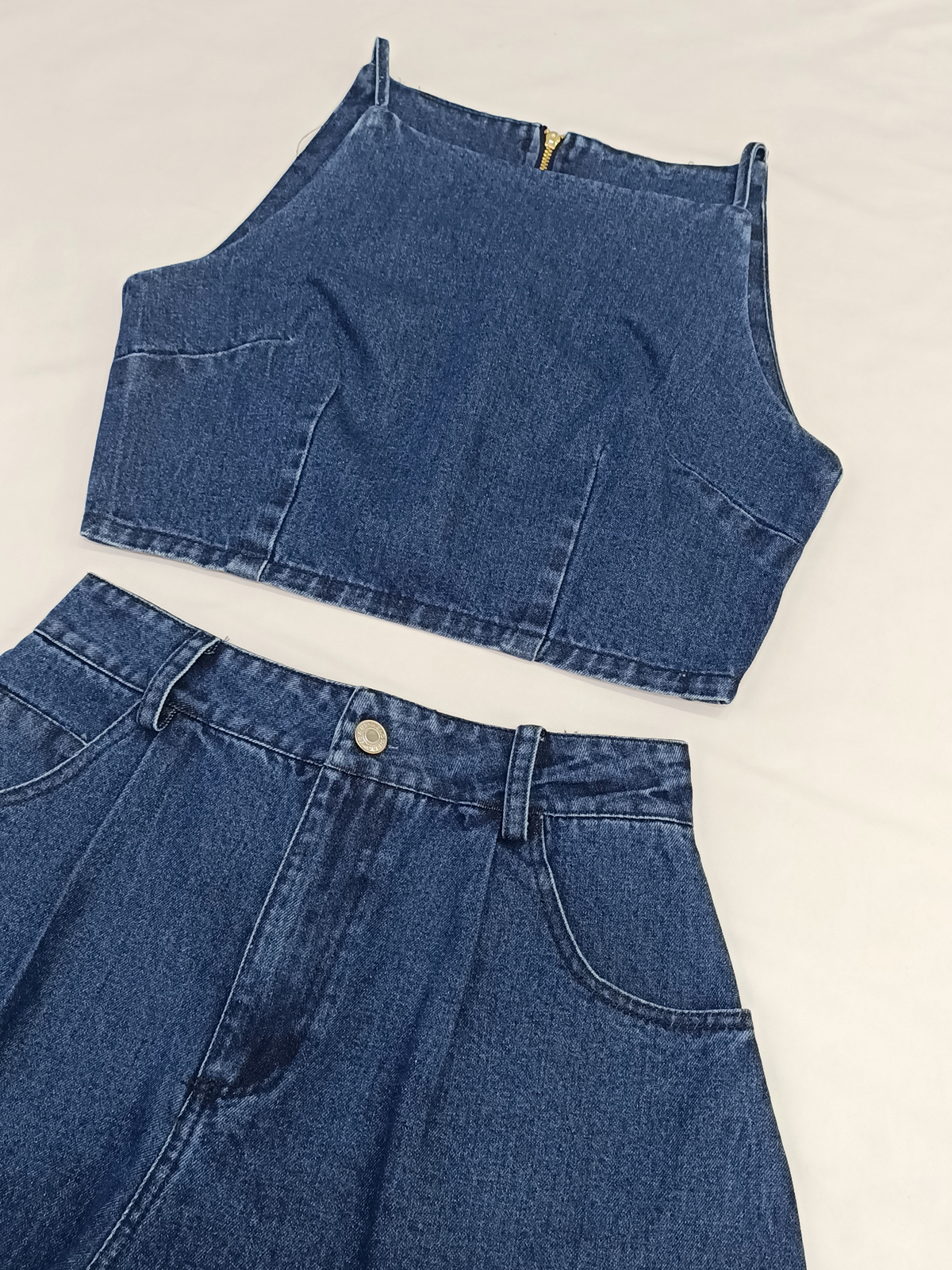 Vintage Denim Two Piece Set M170