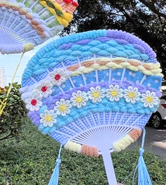 DIY手工材料-扇子塑料骨架團扇 (G744) 🚛 送貨方式請選(3)