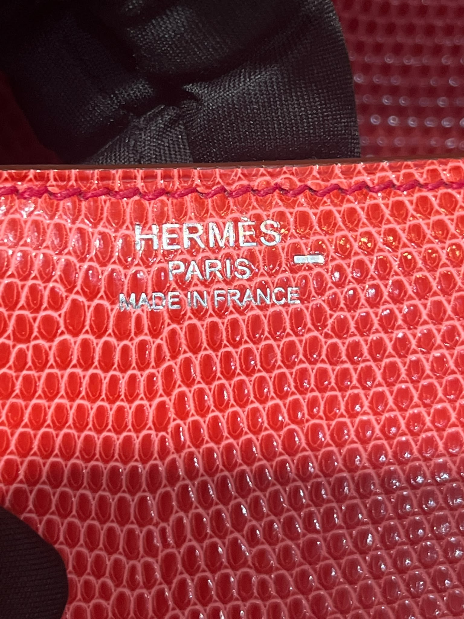 Hermes Varanus Niloticus Lizard Cherche Midi 18 100%Authentic, 98%New ☑️Dust bag