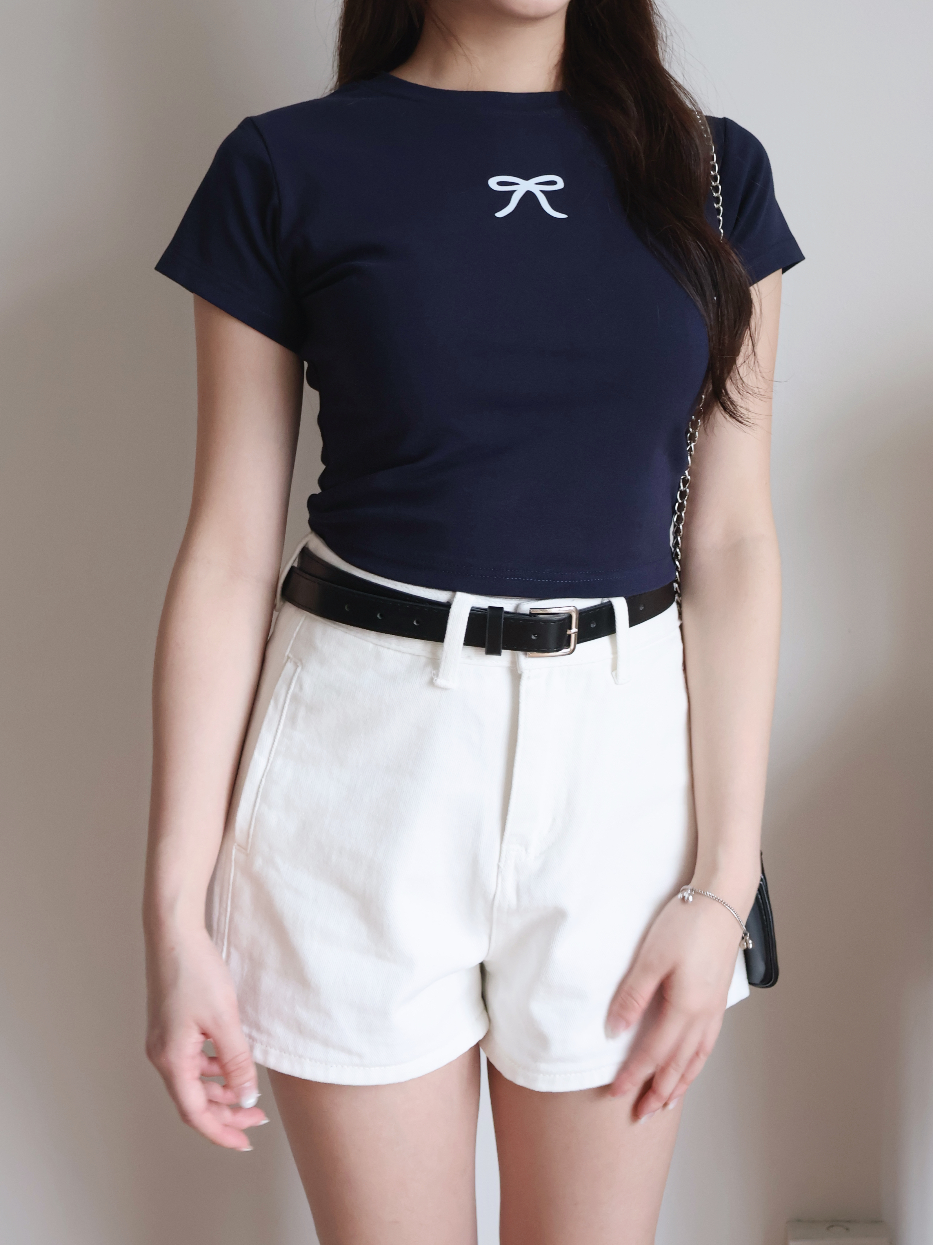Nabi Cropped Top | Navy