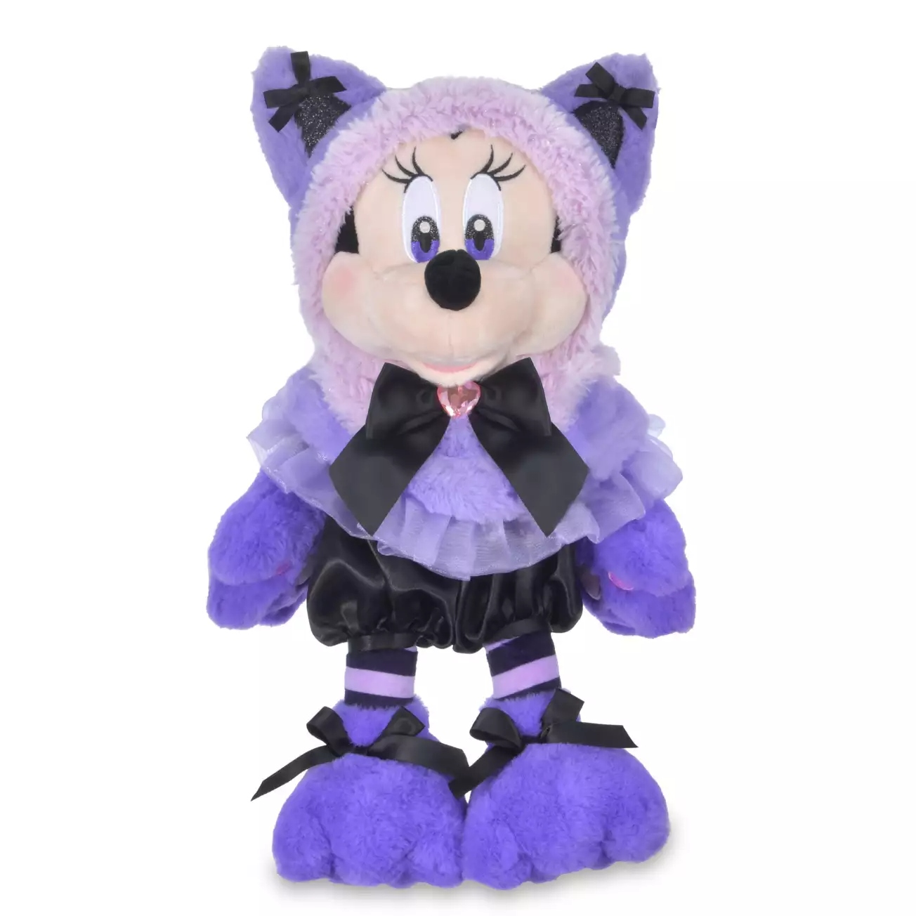 🌸 【預訂】MINNIE 貓貓造形公仔 - CAT MINNIE AND FIGARO - 2027 DISNEY HALLOWEEN