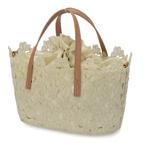 日本🇯🇵品牌花紋蕾絲籃子型包直送現貨🤩🤩