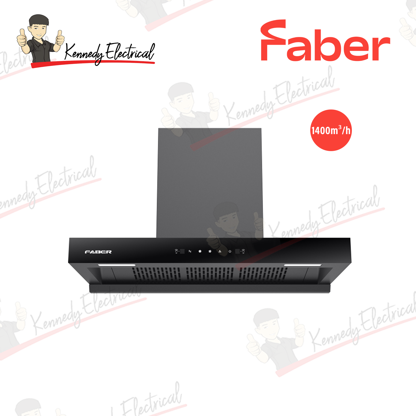 Faber 1400m/h Topherra Hood (TOPHERRA 90BK)