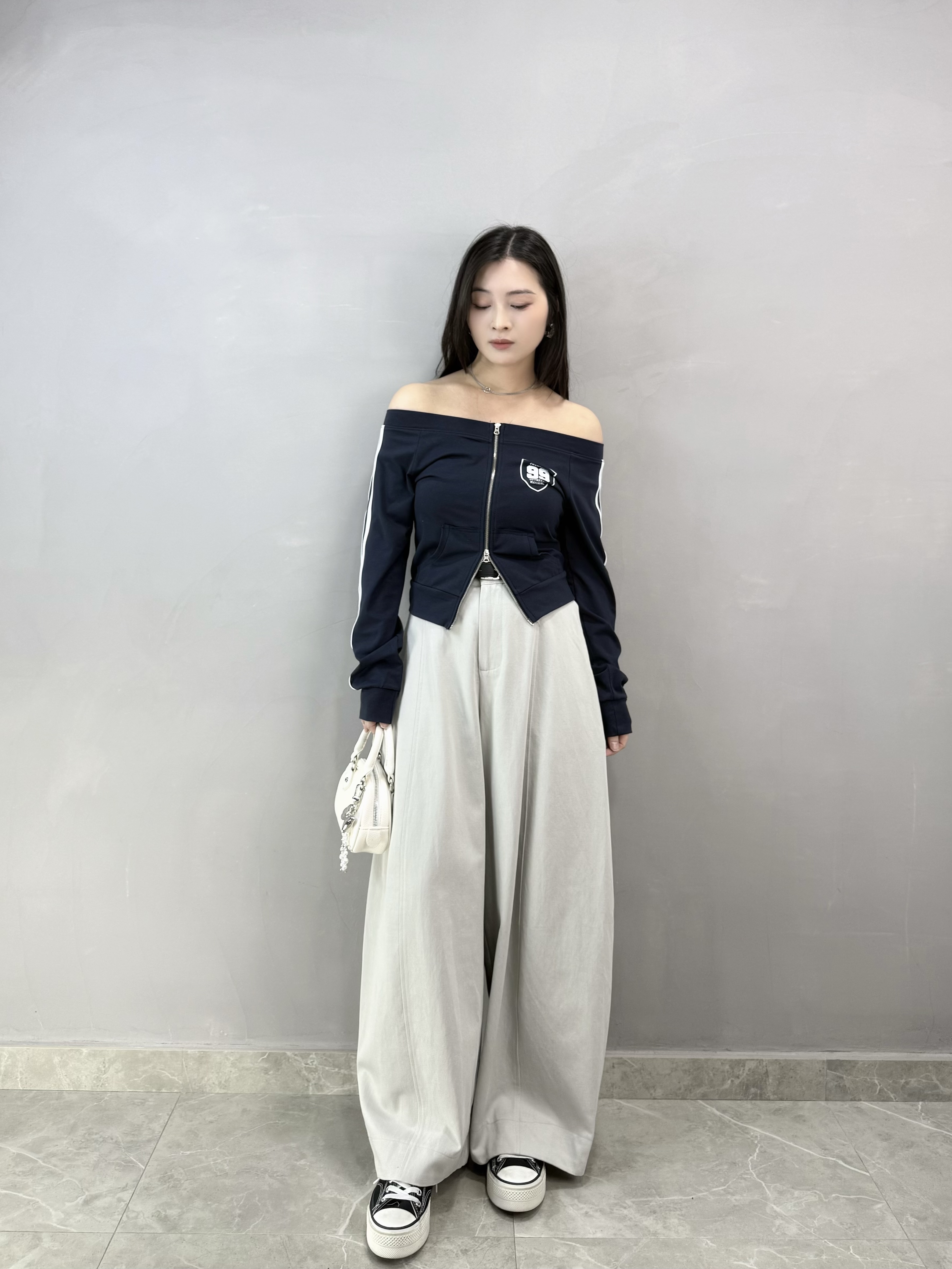 I61 連Belt彎刀褲