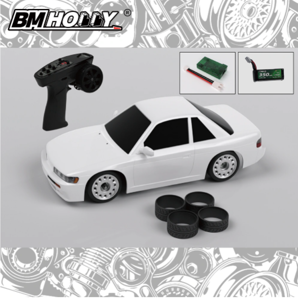 BM Racing 1/28 FLD S13 Drift Car RWD RTR EP w/ 2.4GHz Radio