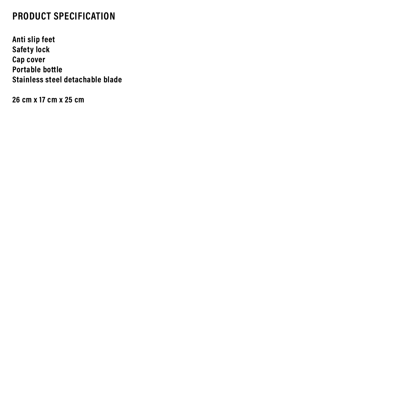 Sharp 0.6L Personal Blender (EM60PMWH)