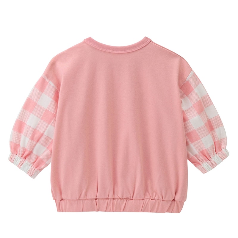 🇯🇵預訂 日本直送🇯🇵Sanrio兩色人物印花拼布格紋長袖上衣