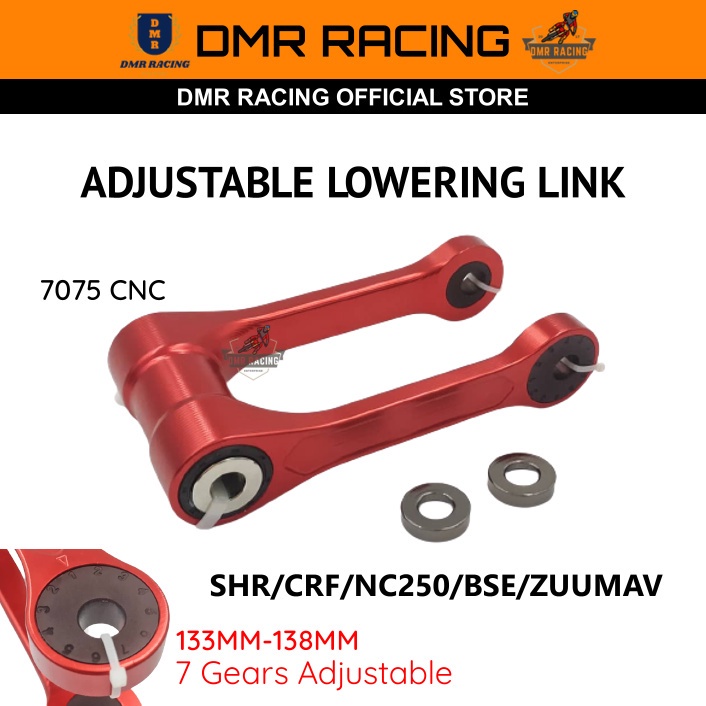 Motocross China 250cc SHR-NC250/FLY/FW Alloy 7075 CNC Lowering Link Kit Monoshock Bracket