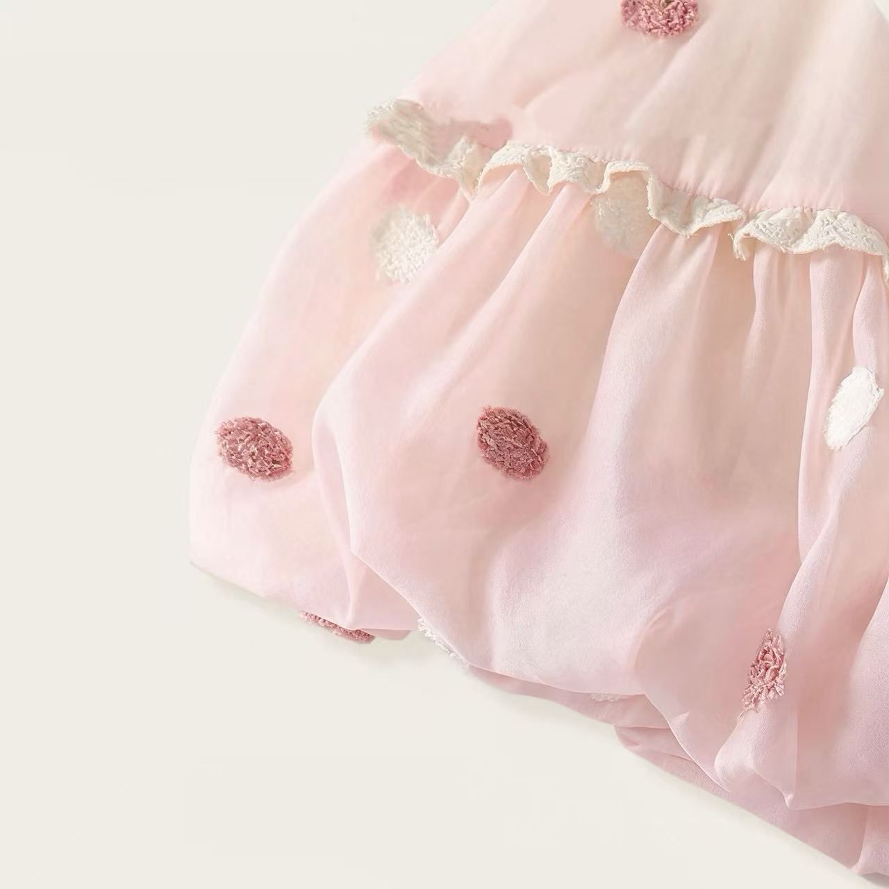 女童背心花苞連衣裙