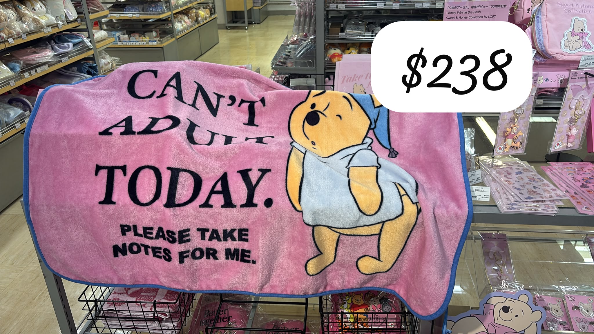 winnie pooh 毛氈
