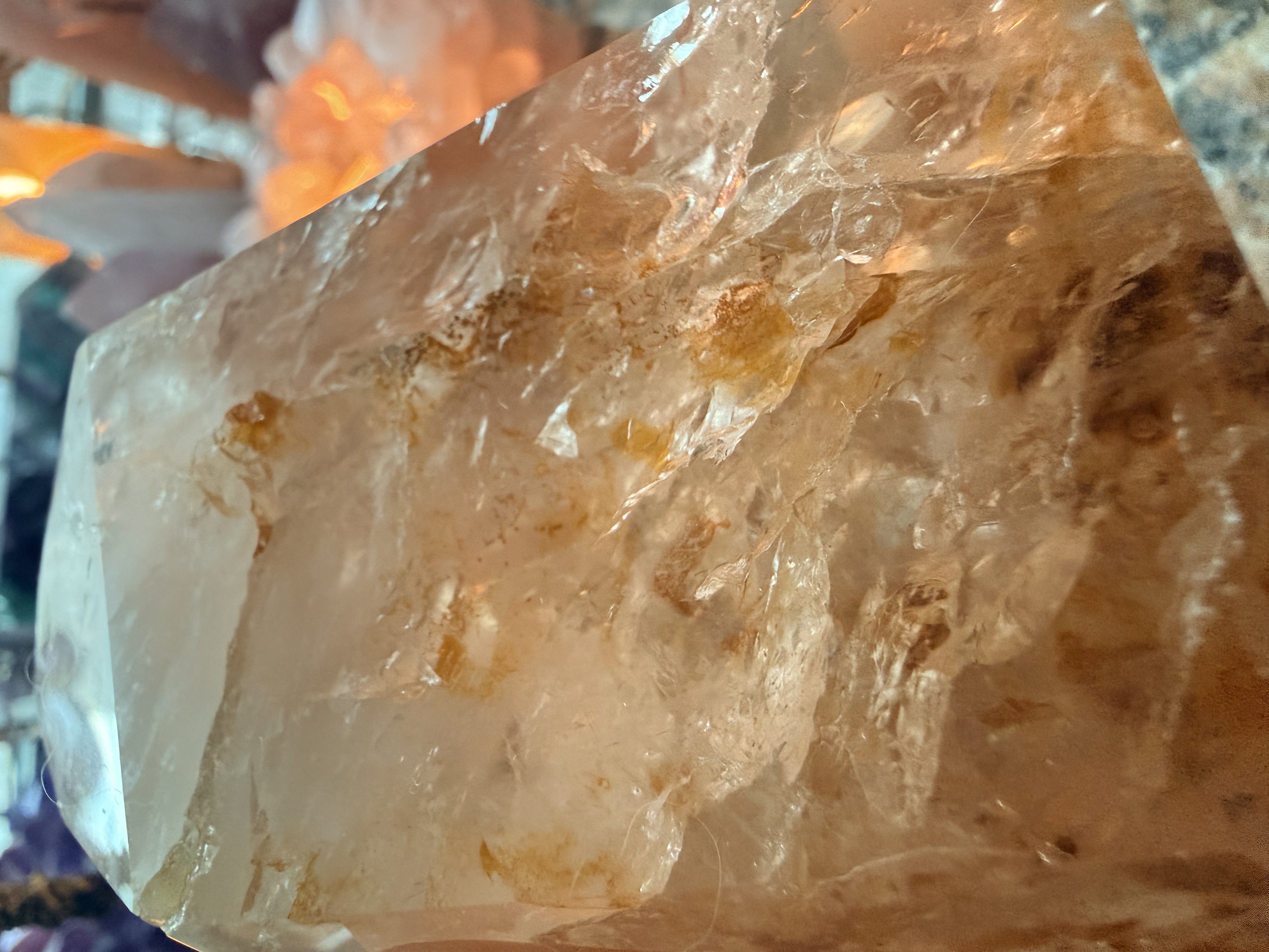 黃金火焰治癒者水晶柱￼