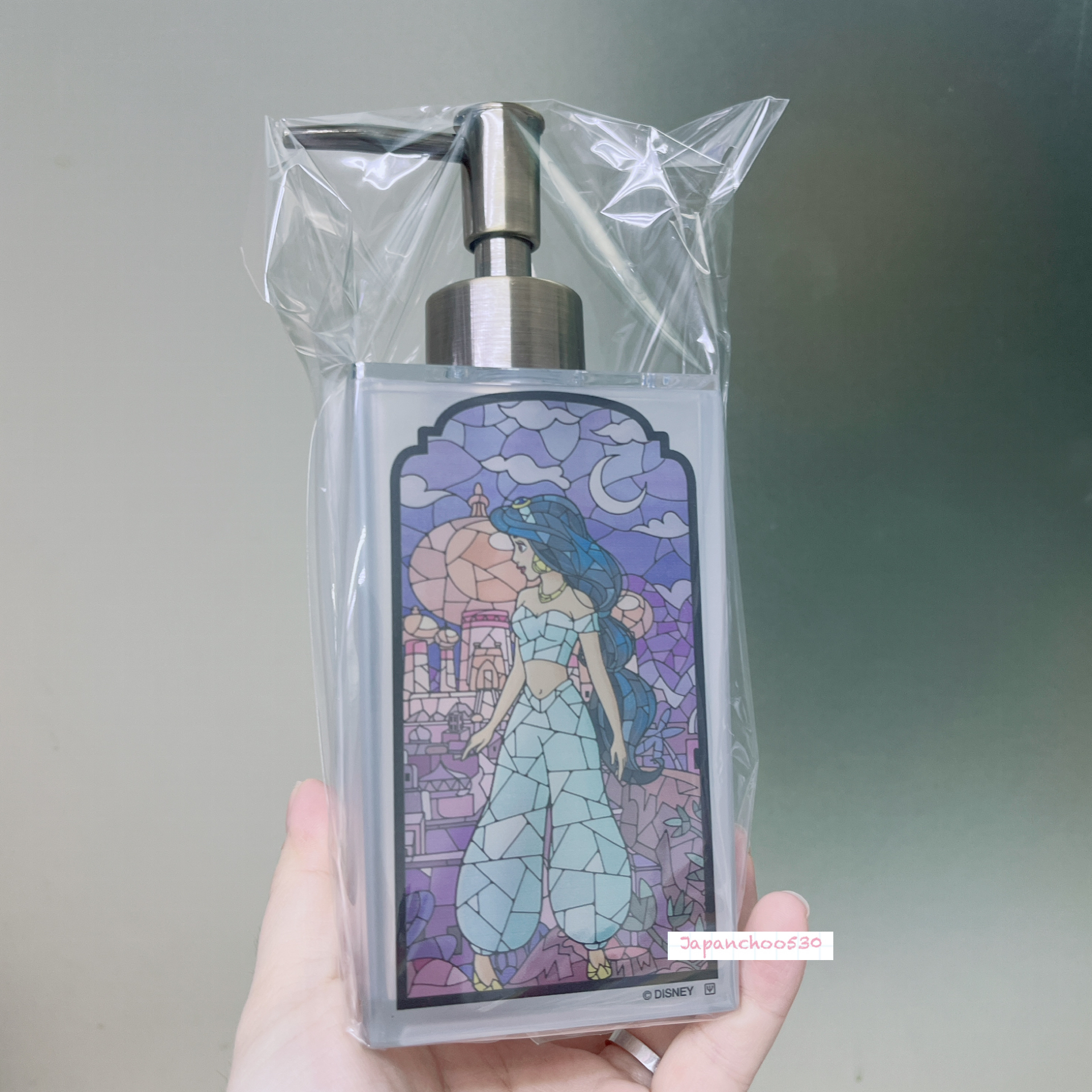 日本預訂📍日本製迪士尼公主玻璃畫圖案淋浴露樽 (液體/泡泡用)