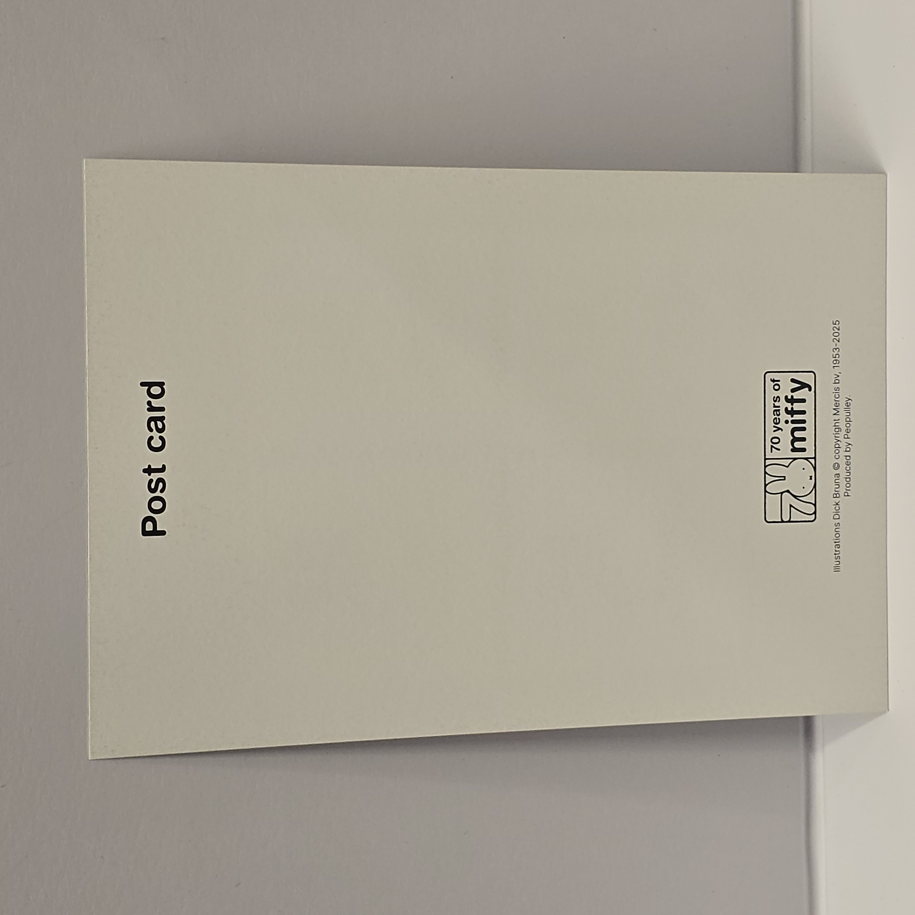 miffy 韓國 postcard 2506