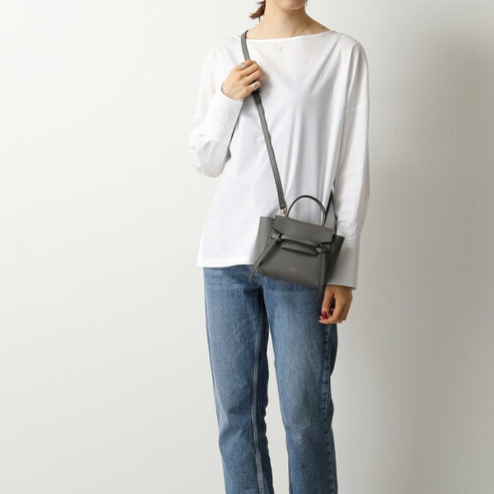 CELINE🤍PRE OWNED Belt Bag Pico Size 灰色鯰魚包🩶