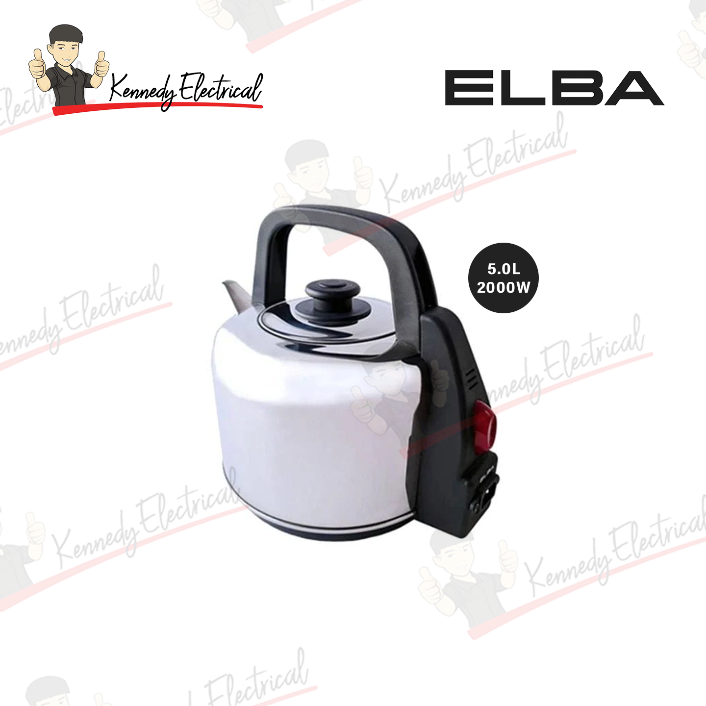 Elba 5.0L Stainless Steel Electric Kettle EK-R5316(BK)
