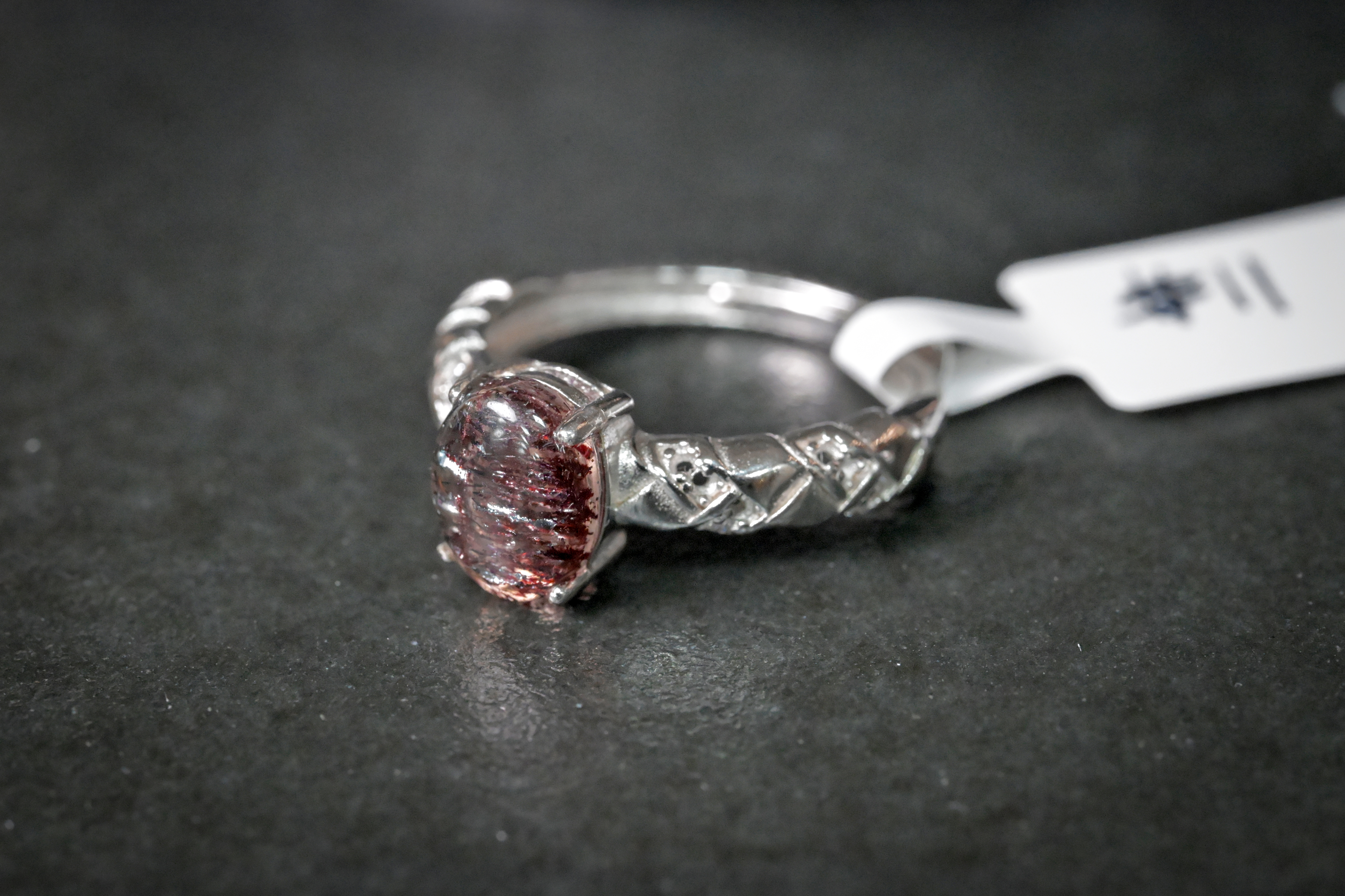 超七水晶純銀戒指 #011｜日信水晶 身心工房｜Super Seven Crystal Sterling Silver Ring #011
