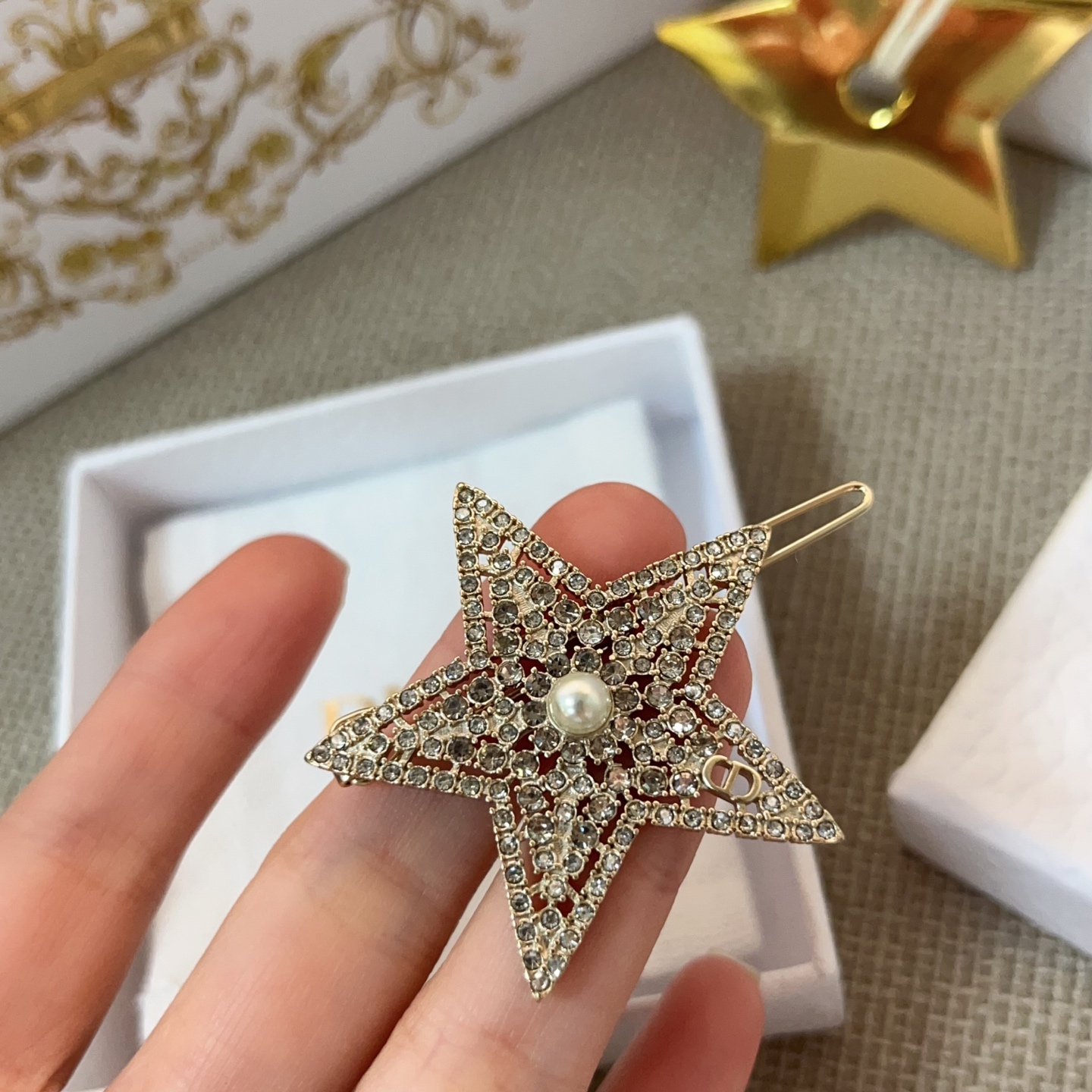 【原單】DIOR Nuit Étoilée 髮夾 連禮盒