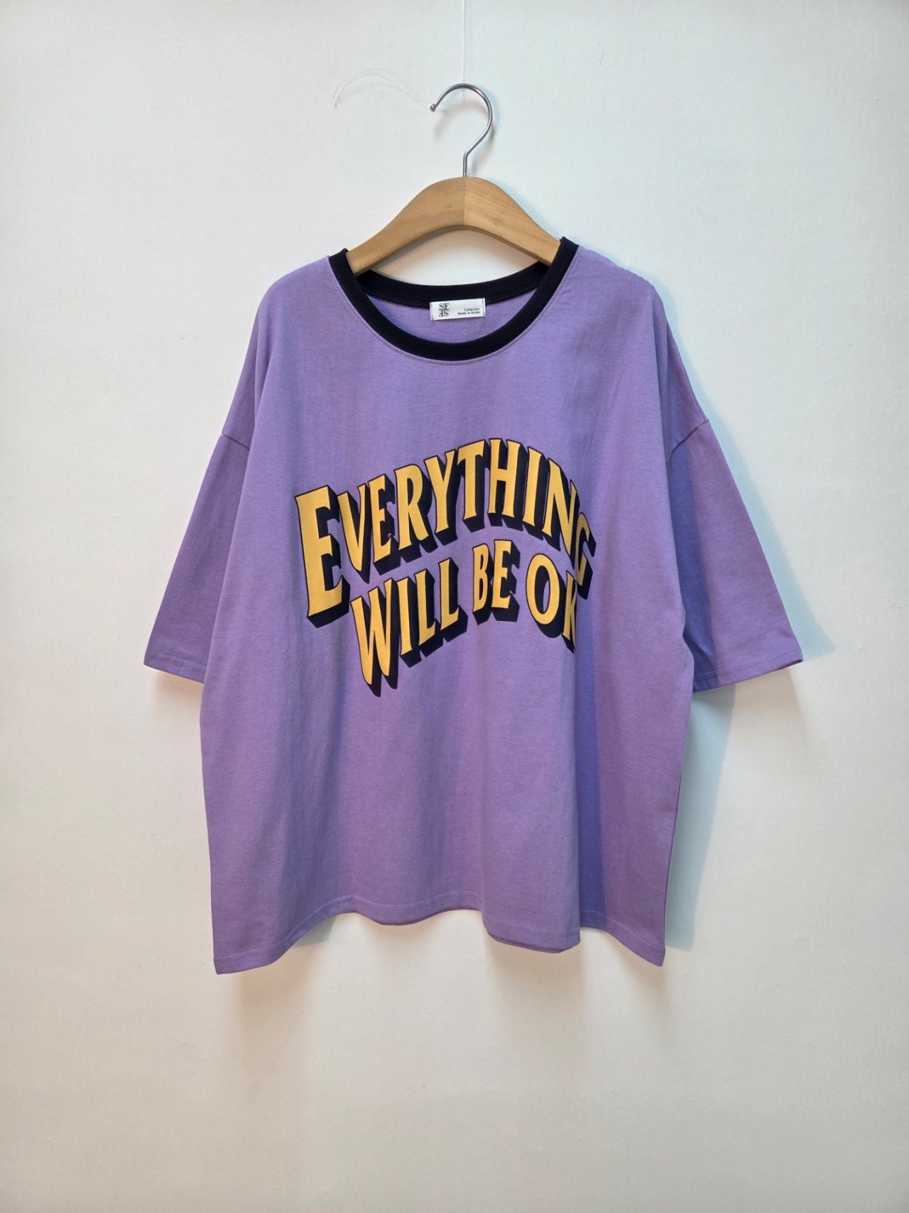 🇰🇷K5581 cotton印字短袖tee