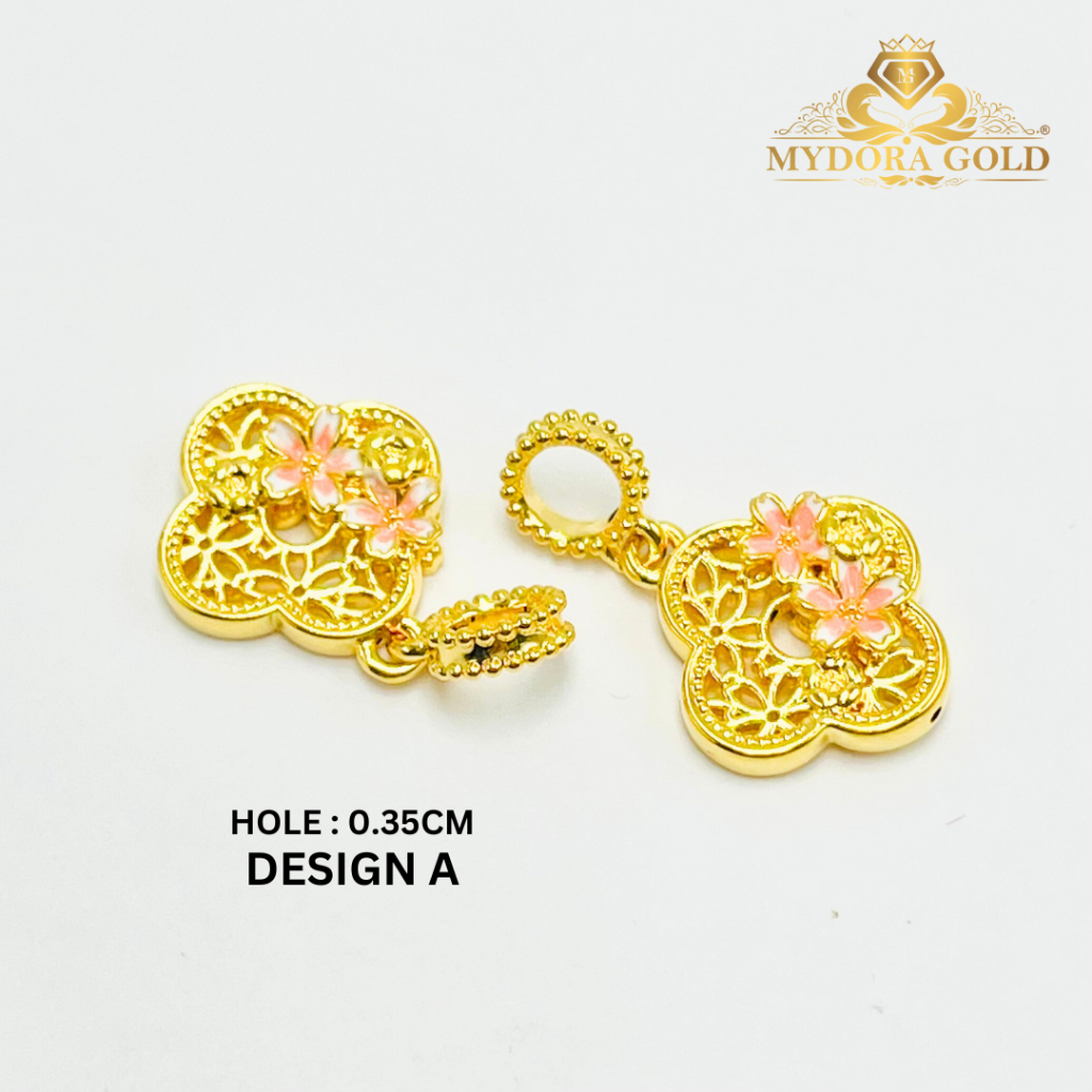 MYDORA Charm Bead Clover Lattice Bloom (5G) l EMAS 916/22K
