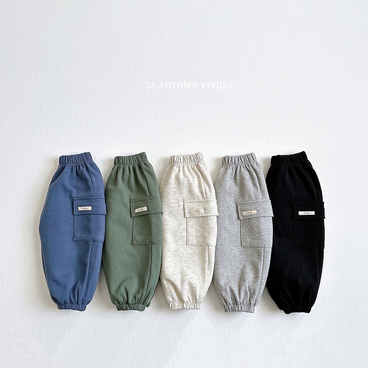 Vivid ｜Label cargo jogger pants