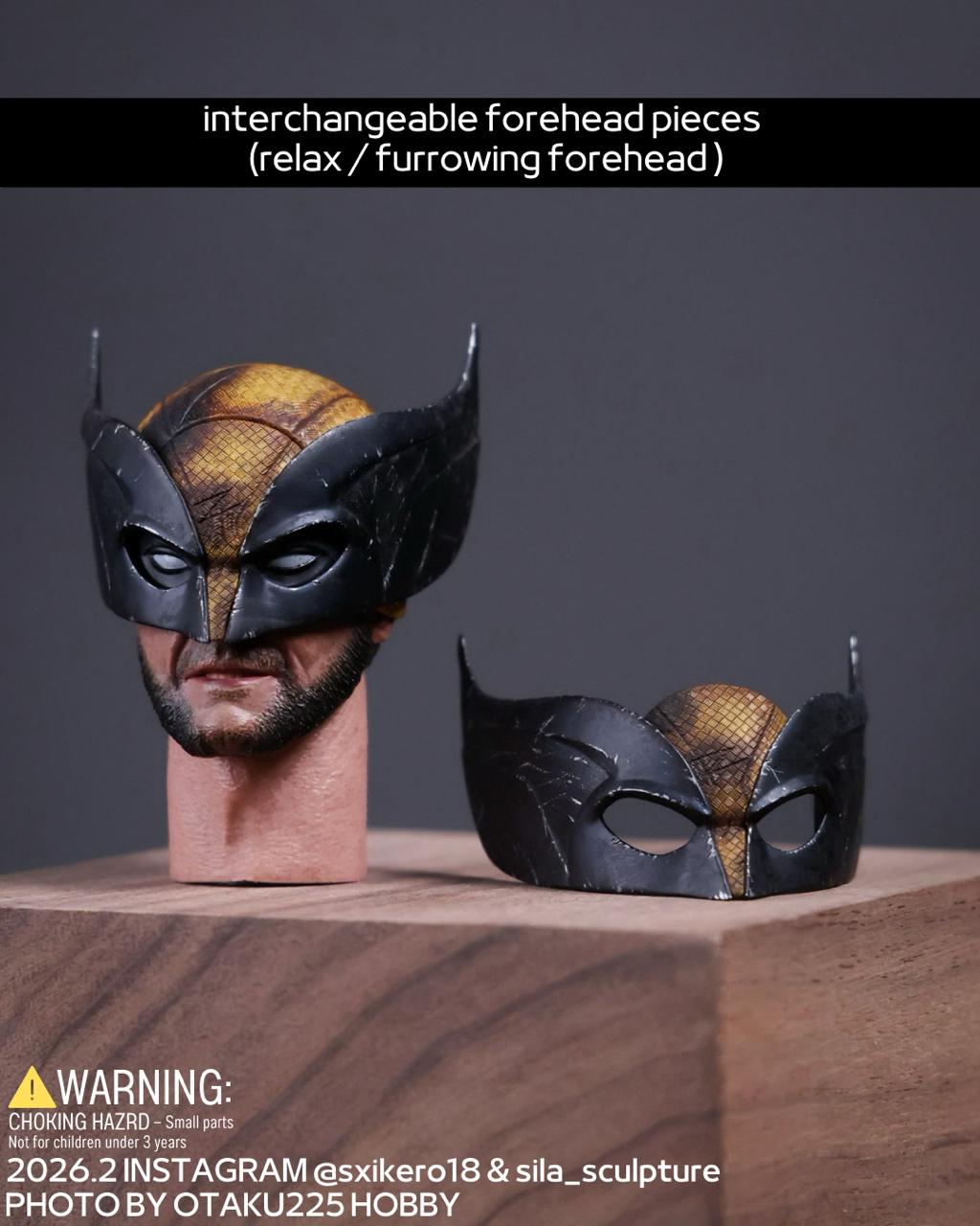 狼人戰損半面具頭雕 Wolverine Half Masked Head Sculpt project