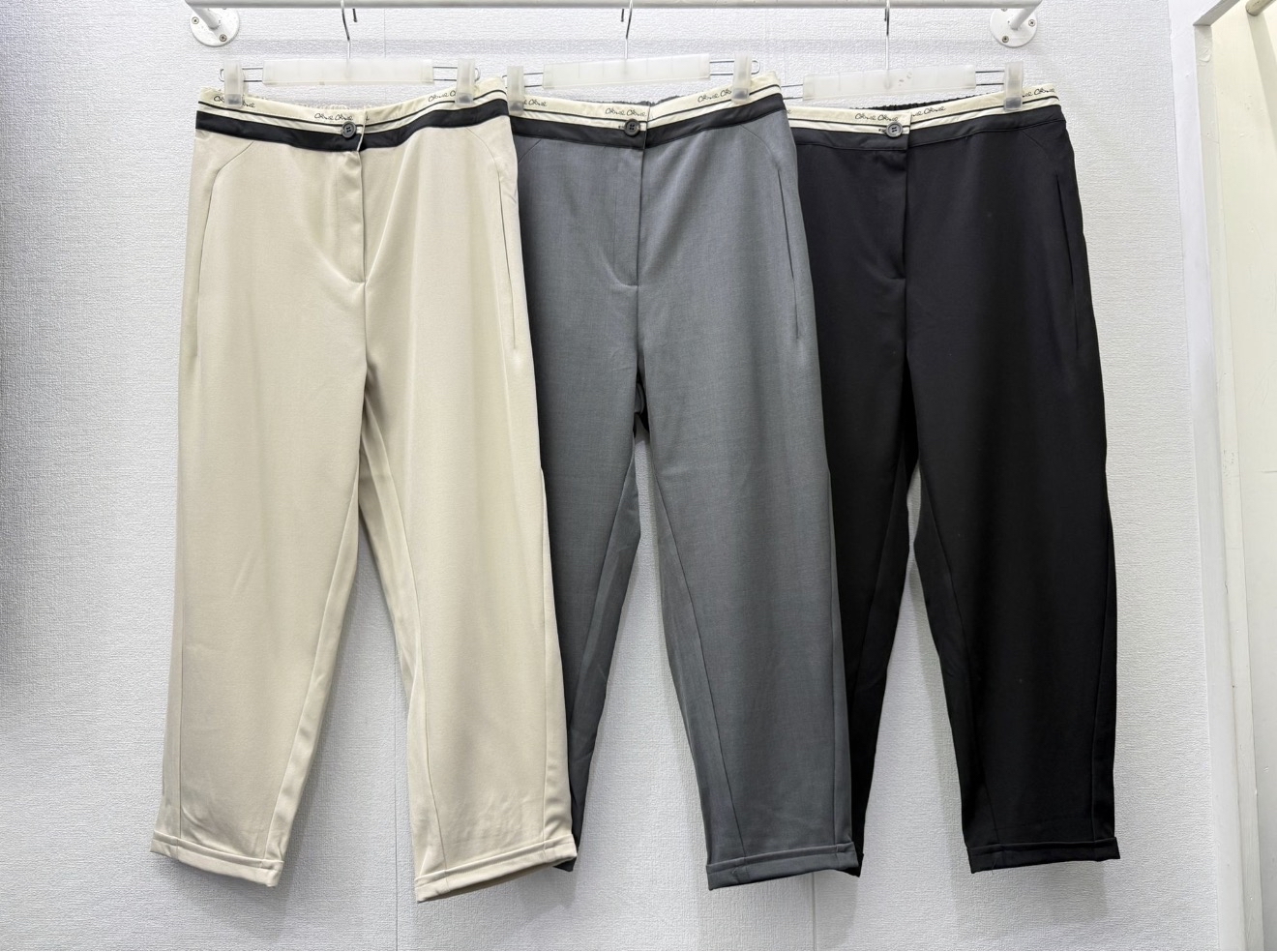 韓國字母褲頭西褲  M525 03NO01270