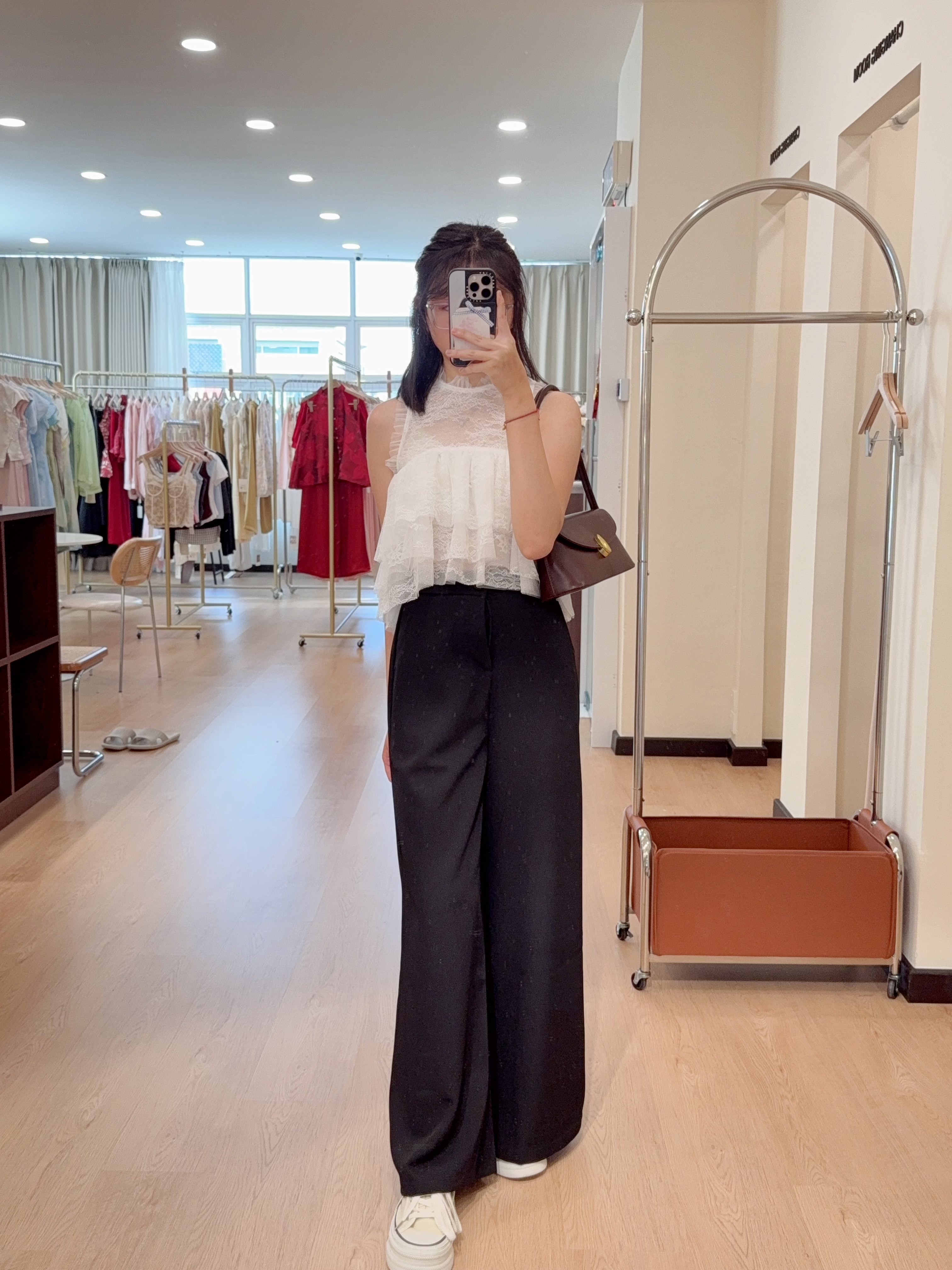 449无袖蕾丝上衣