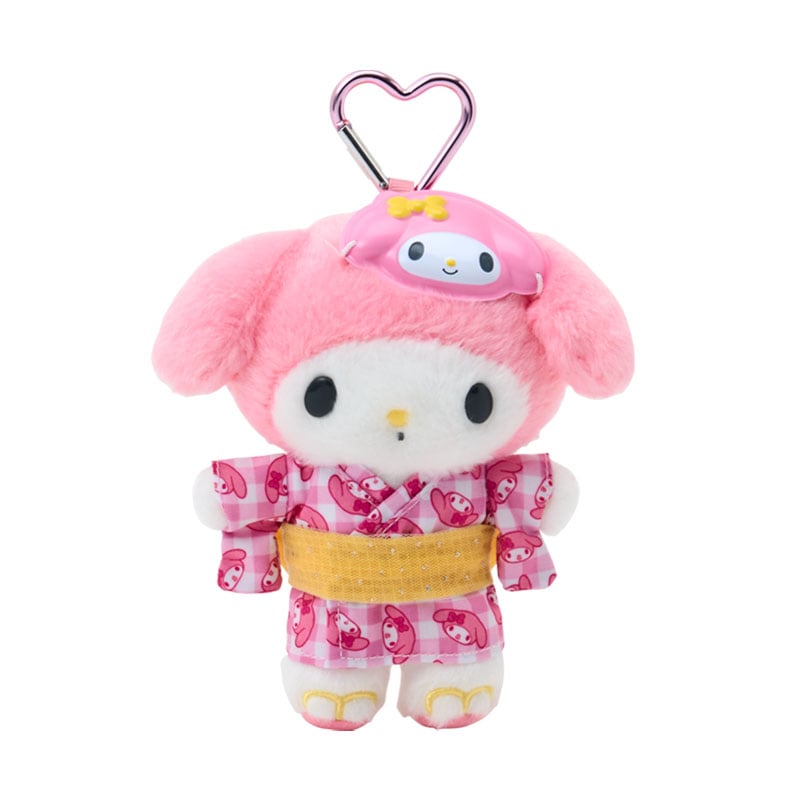 現貨｜Sanrio My Melody 夏日祭典系列 日版 吊飾 毛公仔 連心形扣 (04185-8)