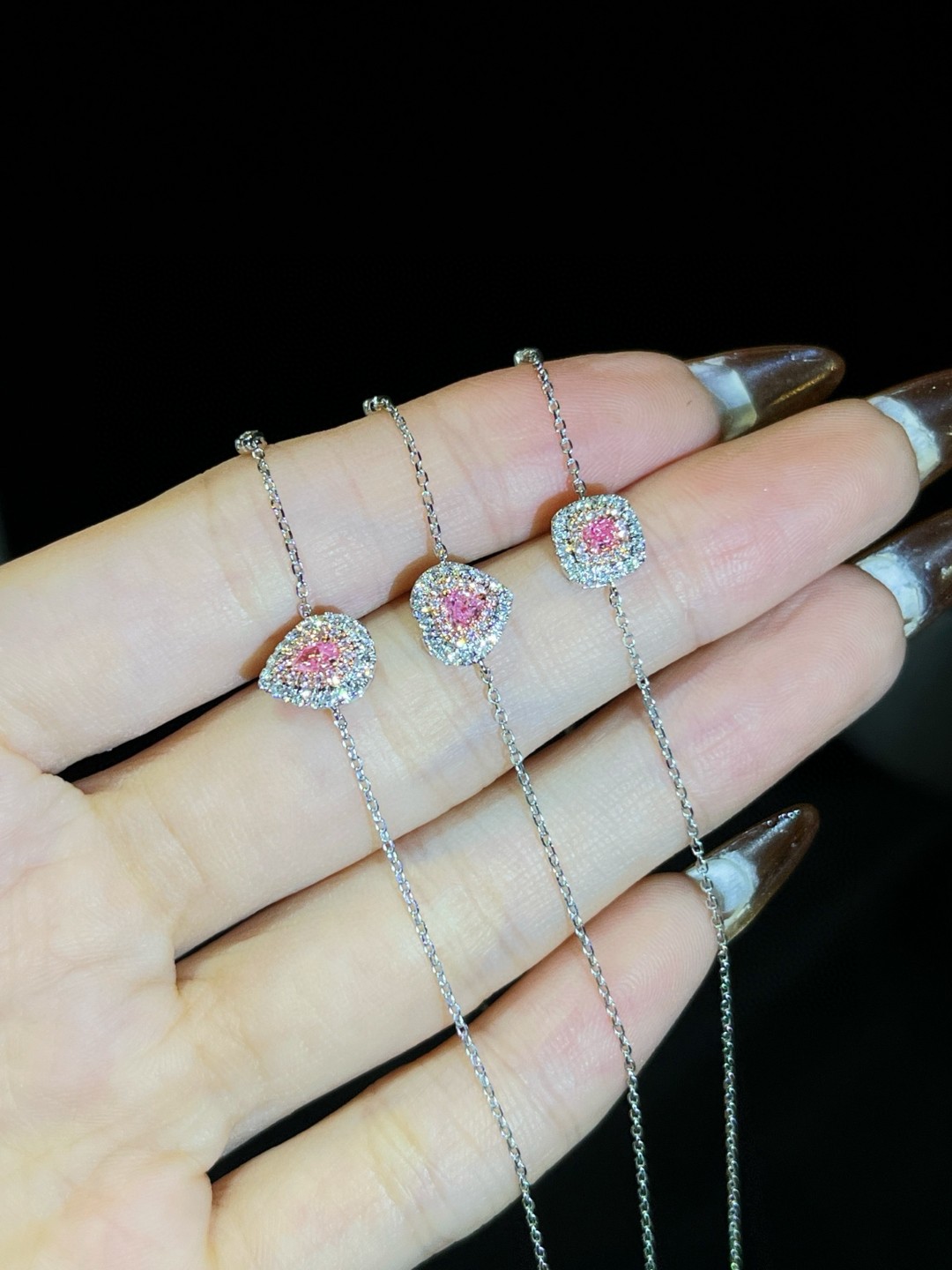 18K Pink Diamond Bracelet 