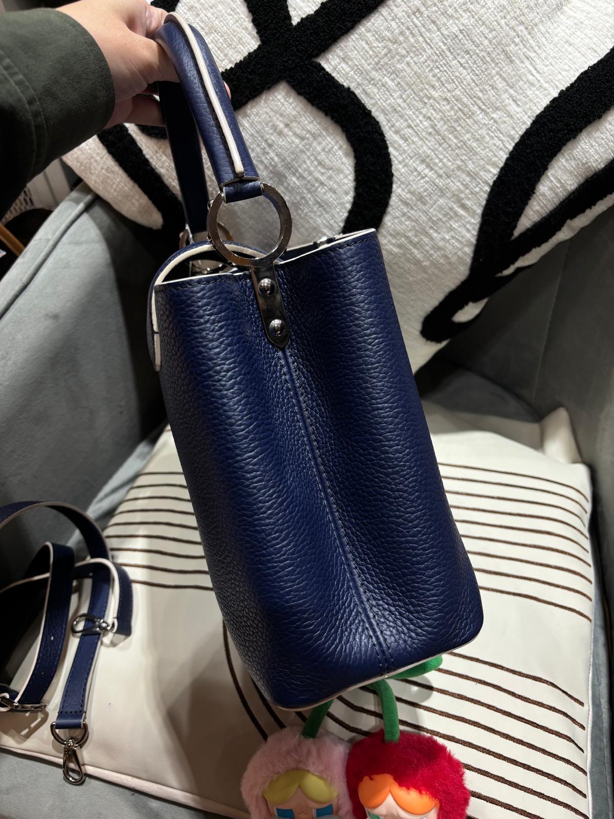 Lv Capucines MM leather 2way bag   100%Authentic, 98%new  ✅長肩帶✅Dust bag