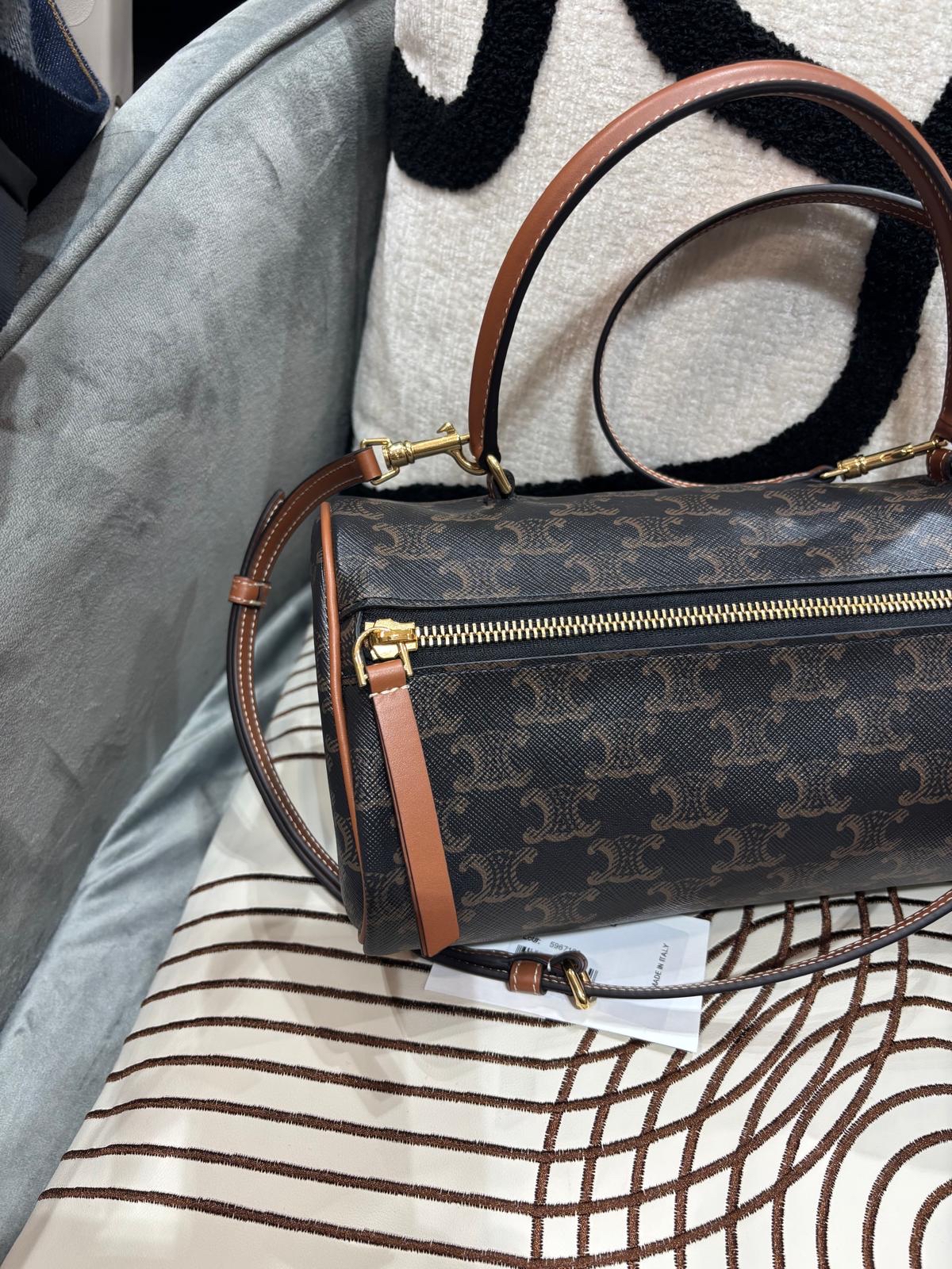 Celine Cylinder Boston Bag 100%Authentic, 99%New ✅Dust bag