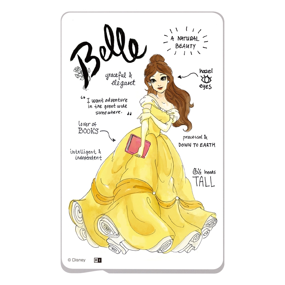 [現貨] [日本製] 貝兒公主 IC CARD貼紙 {TF390698}