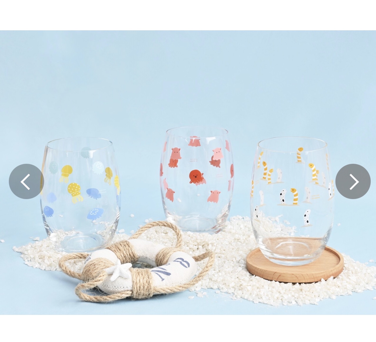 日本進口海洋生物玻璃杯