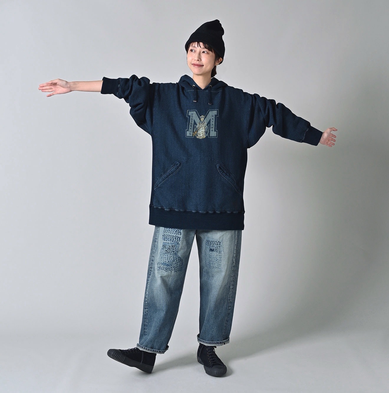 【 Freak’s Store 】 No.1388 45R Couple Denim Hoodies