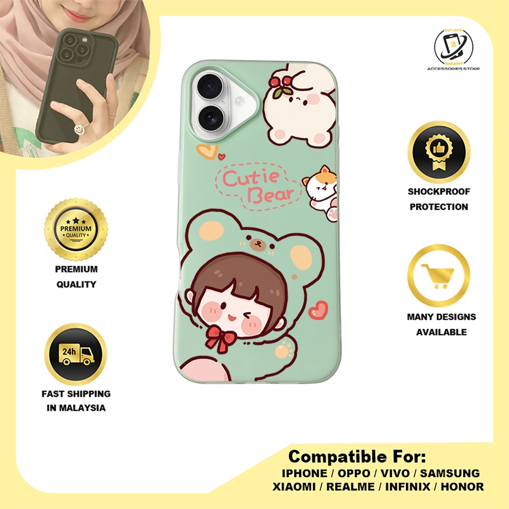JELLY CASE PHONE FOR IPHONE - DESIGN BEAR H