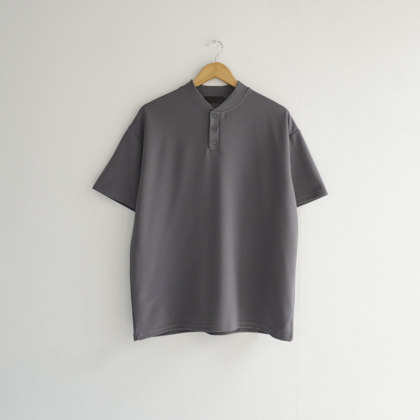 BEST | 🇰🇷亨利領3鈕扣Tee 