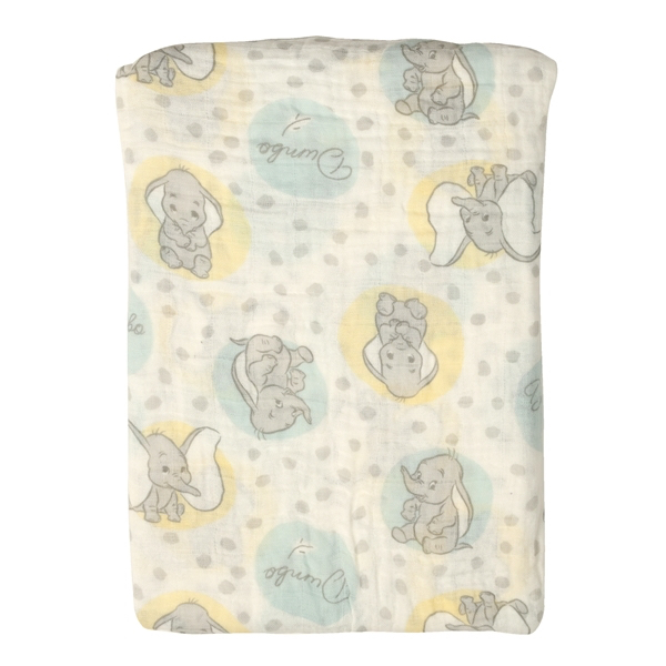 🇯🇵預訂 日本直送🇯🇵Dumbo小飛象滿印純棉棉紗包巾襁褓