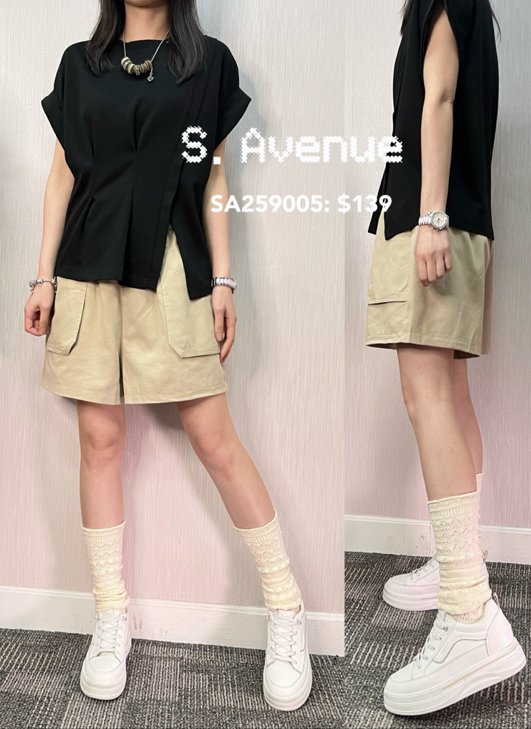 SA259005: 橡筋腰方袋短褲