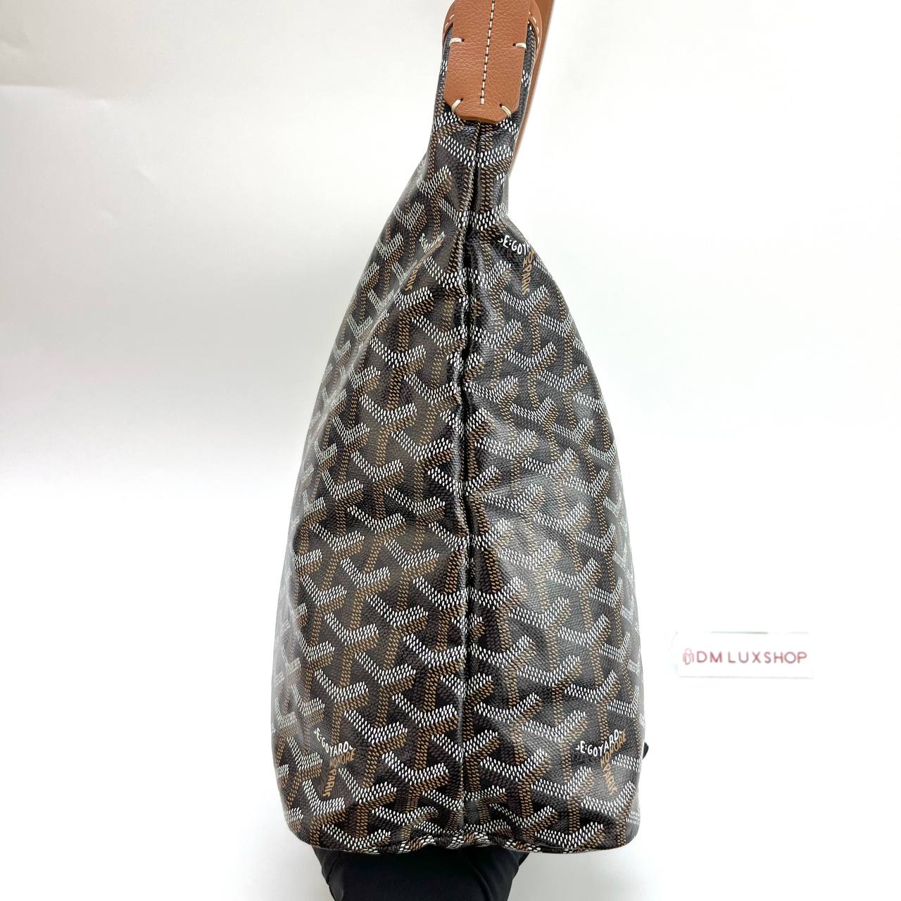 Goyard Black and Tan Hobo Boheme Bag 