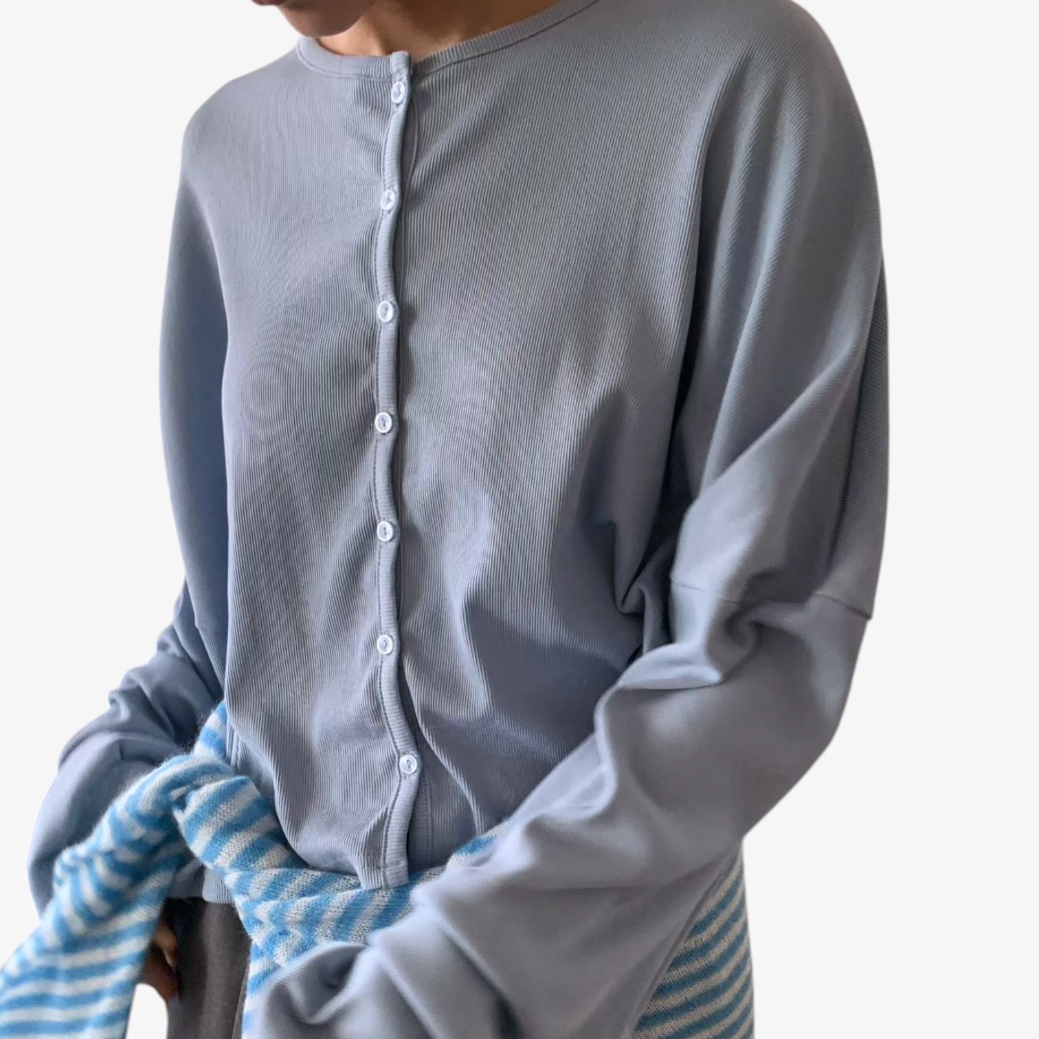 221048 淨色鬆身外套