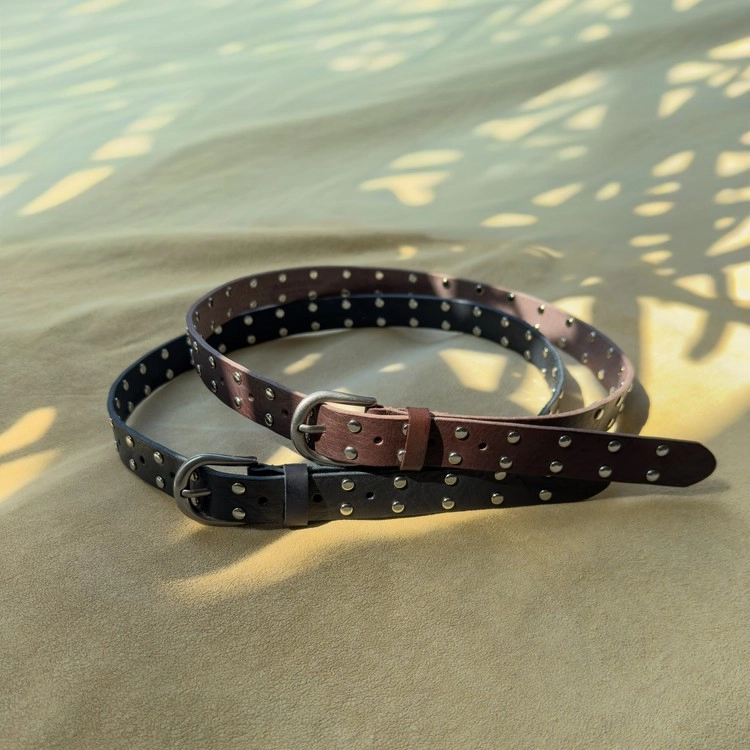 預訂_25mm Stud Belt By Bucks & leather