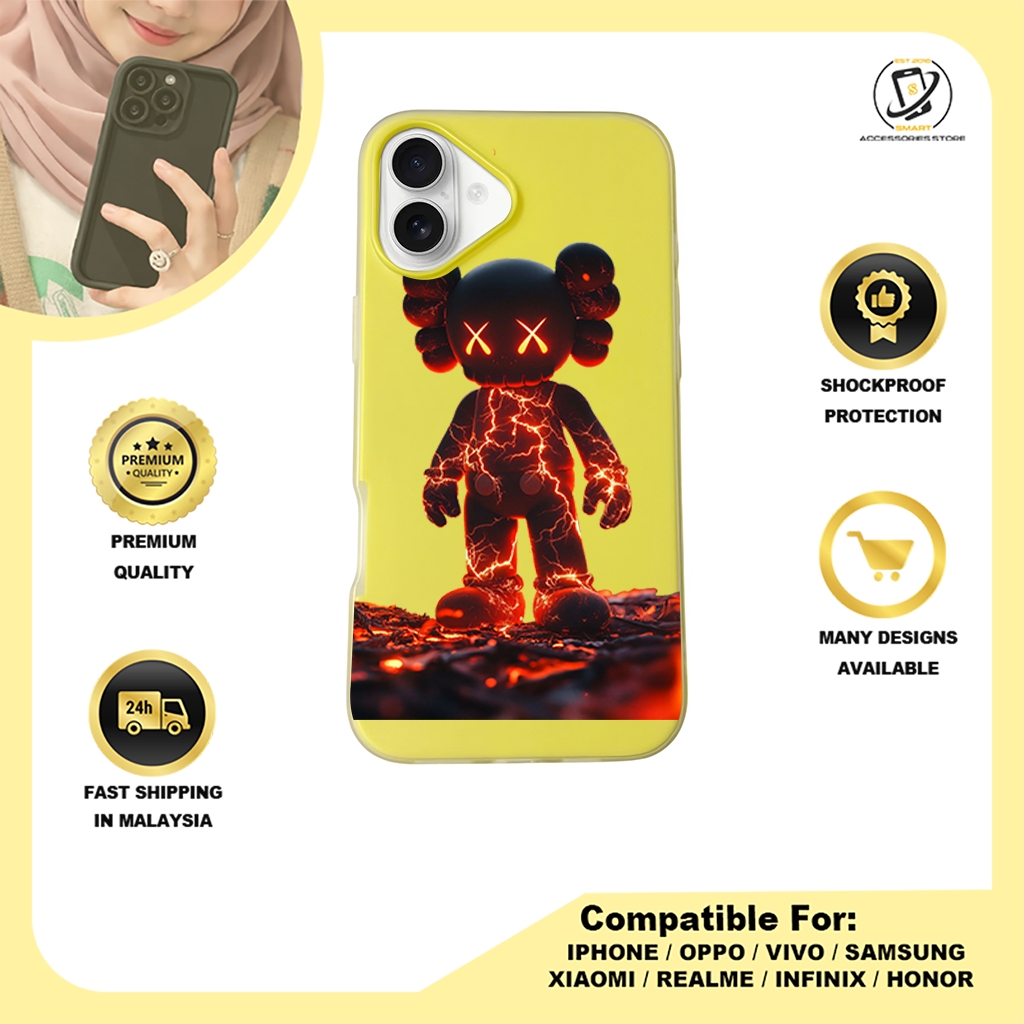 JELLY CASE PHONE FOR IPHONE - DESIGN KAWS B