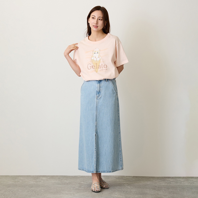 🌸 【預訂】mofusand Gelato T-shirt (Pale Pink) - mofusand 5/6新品