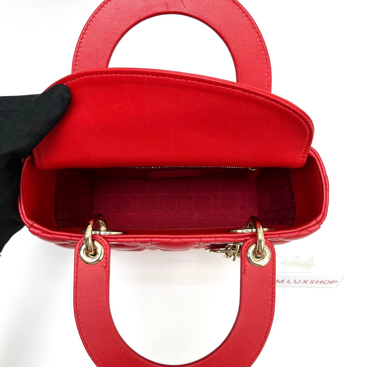 Dior Lady Dior Small Red GHW