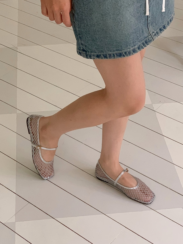Netted Ballet Maryjane (3 colors)