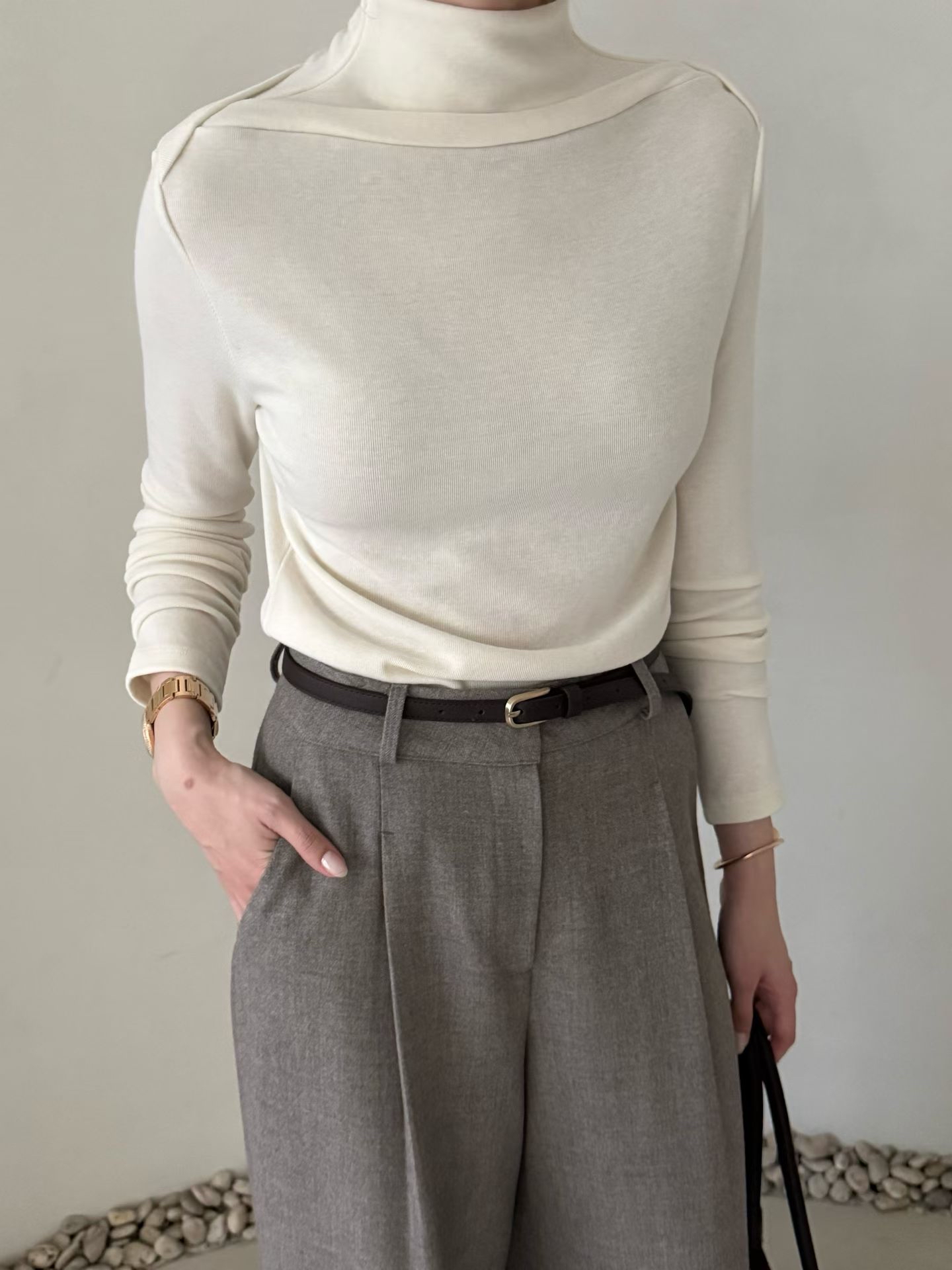 Mid boatneck tee